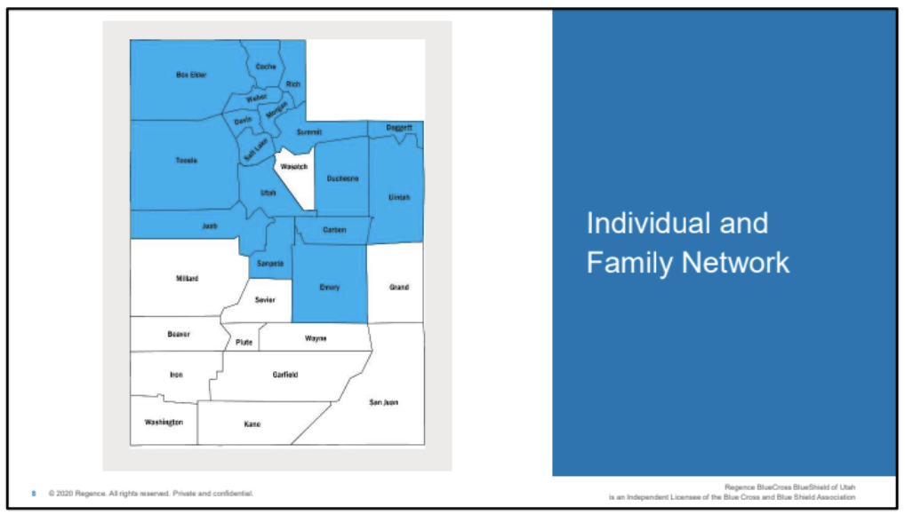Regence BlueCross BlueShield of Utah Individual Health Insurance